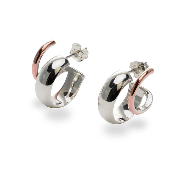 Boucles d'oreilles Double anneau - arloca