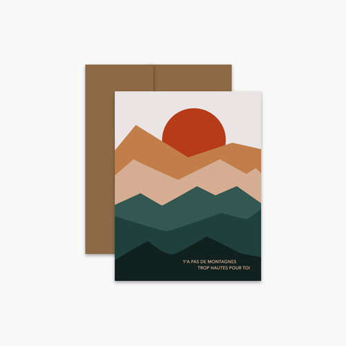 Carte de souhaits Montagnes - arloca