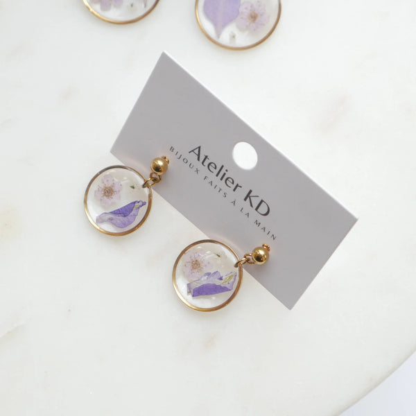 Boucles d'oreilles rond Léa - arloca