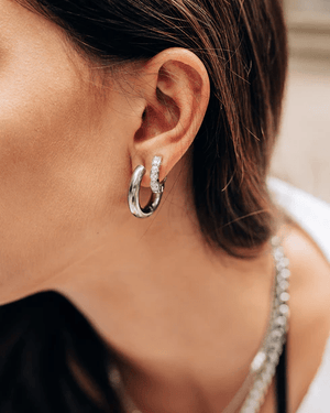 Boucles d'oreilles Hugo argent - arloca