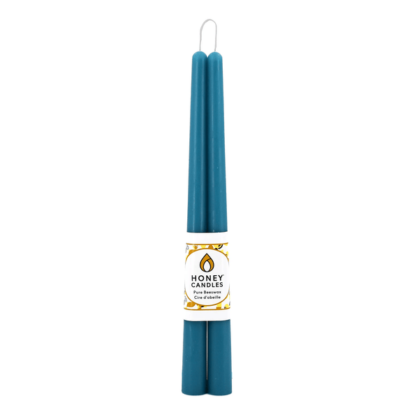 Bougies en cire d'abeilles 12 po. Bleu glacier (paquet de 2) - arloca