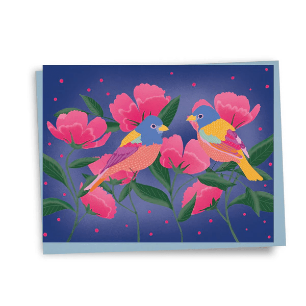 Mini carte Amour oiseaux - arloca