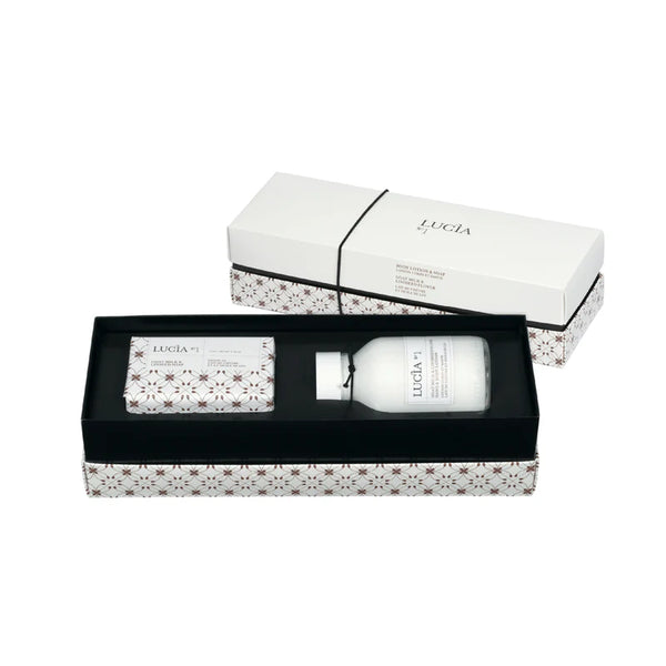 Kit Lotion corps et savon au lait de chèvre et huile de lin