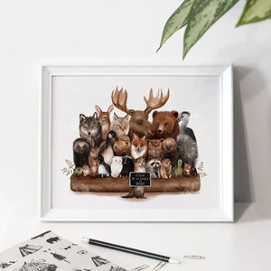 Affiche École de la forêt du Québec - arloca