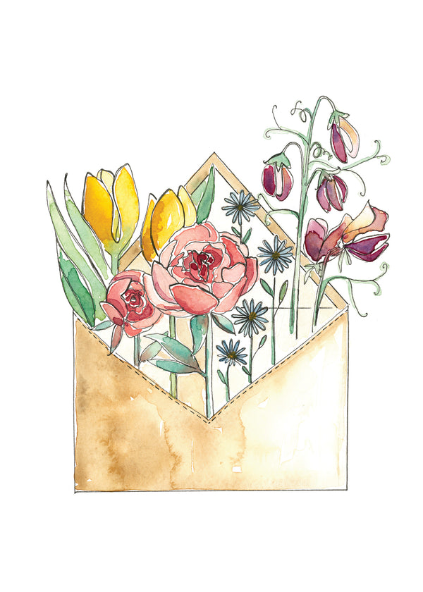 Mini carte de souhaits Alphonsine