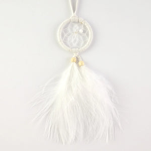 Capteur de rêves 1,5 po blanc naturel - arloca