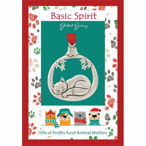 Ornement de Noël Chat endormi - arloca
