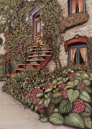 Affiche Plateau Mont-Royal en fleurs
