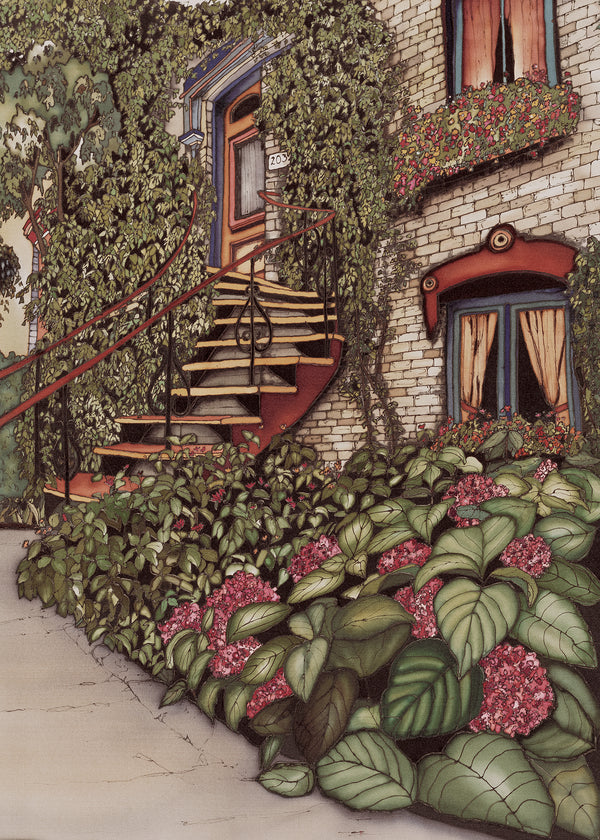 Affiche Plateau Mont-Royal en fleurs