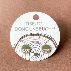 Boucles d'oreilles Buche - arloca