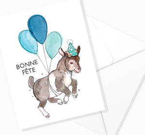 Tarjeta de felicitación Feliz cumpleaños Cabra
