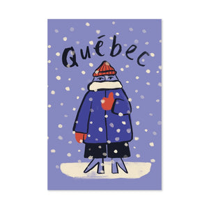 Carte postale Québec en hiver.