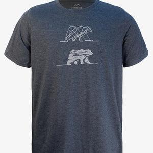 T-shirt Deux ours charbon - arloca