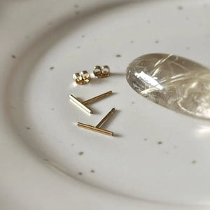 Boucles d'oreilles Barres or - arloca