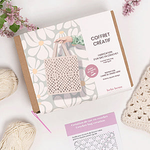 Fabrication de sac en crochet combo crème - arloca
