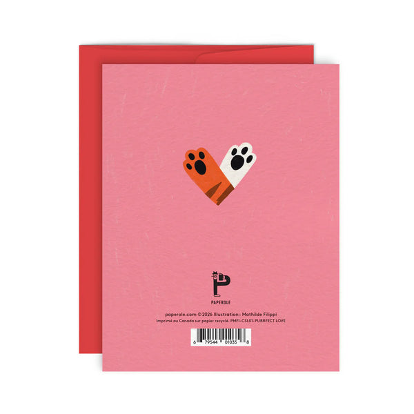 Carte de souhaits Purrfect Love - arloca