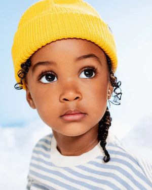 Tuque pêcheur pour enfant Jaune.