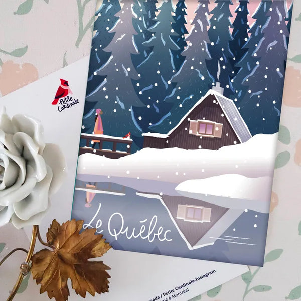 Carte postale Le chalet près du lac