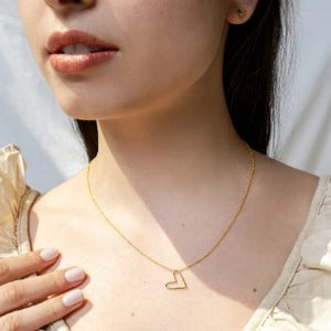 Collier coeur or - arloca