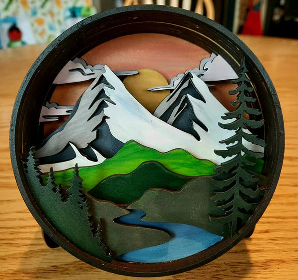 Kit d'artisanat de boîte d'ombre L'Aventure attend