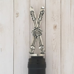 Bouchon de bouteille de vin Skis - arloca