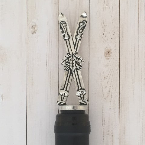 Bouchon de bouteille de vin Skis - arloca