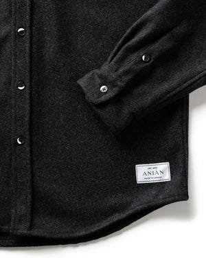 Chemise en laine charcoal - arloca