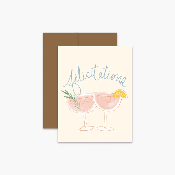 Carte de souhaits Félicitations Cocktails