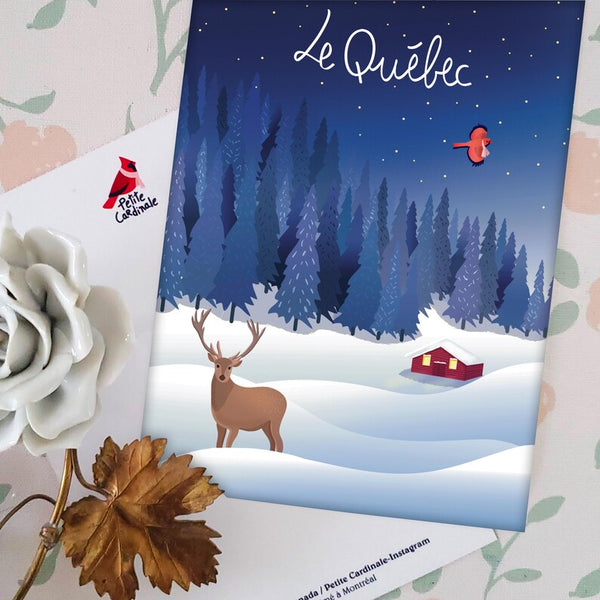 Carte postale Le Québec en hiver
