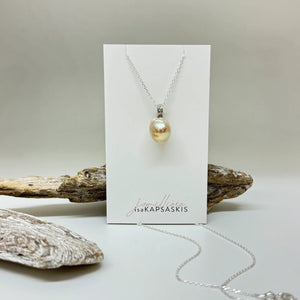 Pendentif perle argent - arloca