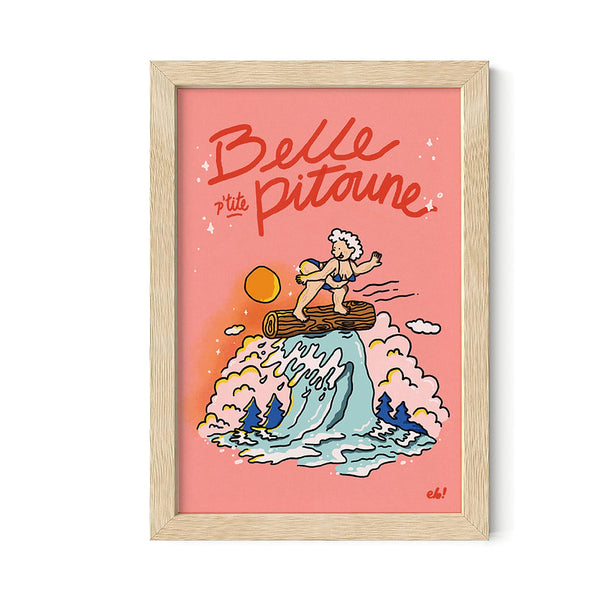 Affiche Belle Pitoune - arloca