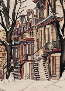 Aimants décoratifs de sites emblématiques de Montréal