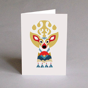 Carte de souhaits Rudy le renne - arloca