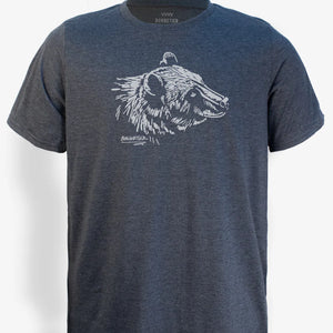 T-shirt La face de l'ours charbon - arloca