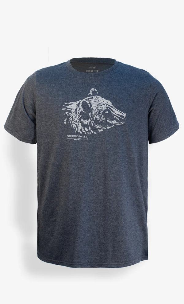 T-shirt La face de l'ours charbon - arloca