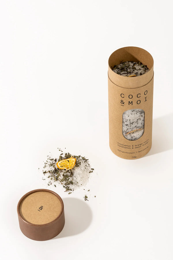 Sels de bain eucalyptus & orange douce