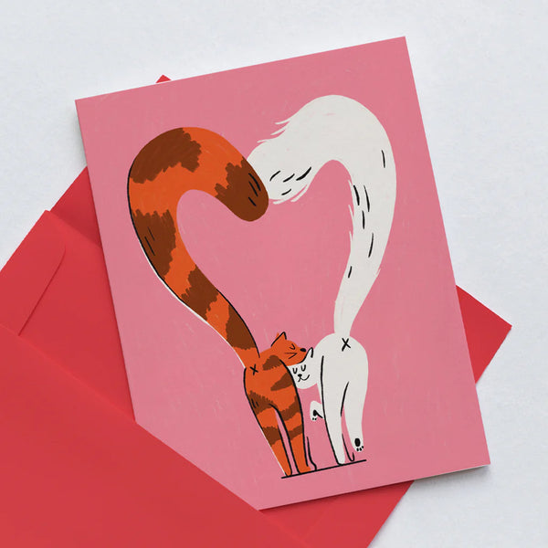 Carte de souhaits Purrfect Love - arloca