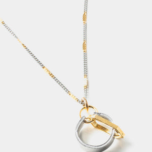 Collier Amsterdam Étain et or - arloca