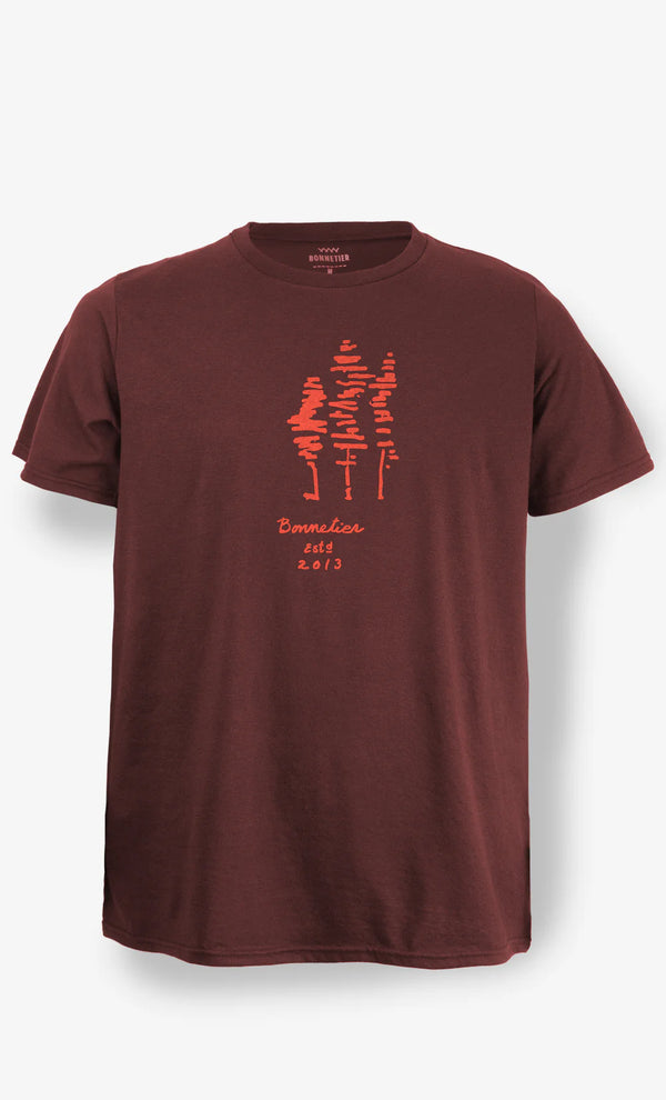 T-shirt L'Arbre bordeaux - arloca