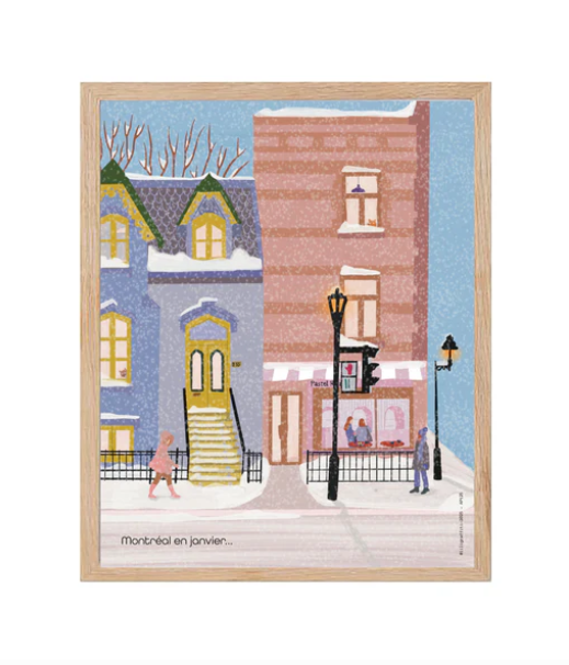 Affiche Montréal en janvier