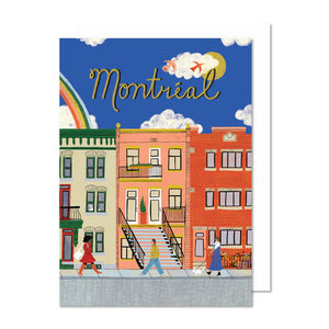 Carte de souhaits Rue de Montréal - arloca