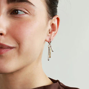 Boucles d'oreilles Flamma Deux tons - arloca