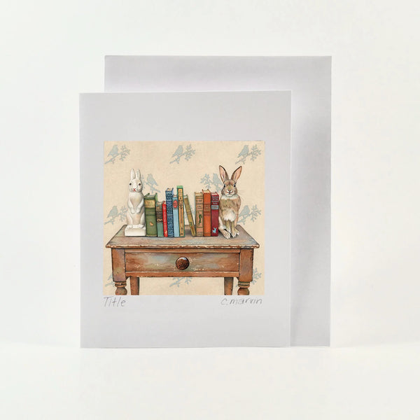 Carte de souhaits Les serres-livres