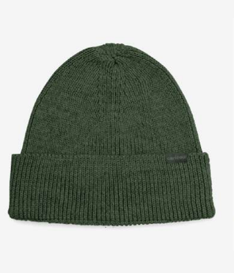 Tuque pour adulte Vert forêt 100% laine mérinos