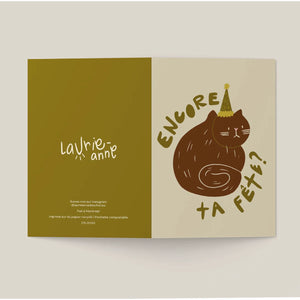 Carte de souhaits Encore ta fête.
