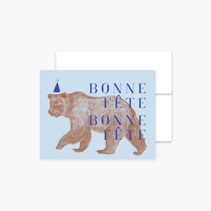 Carte de souhaits Bonne fête Ours - arloca