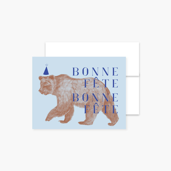 Carte de souhaits Bonne fête Ours - arloca