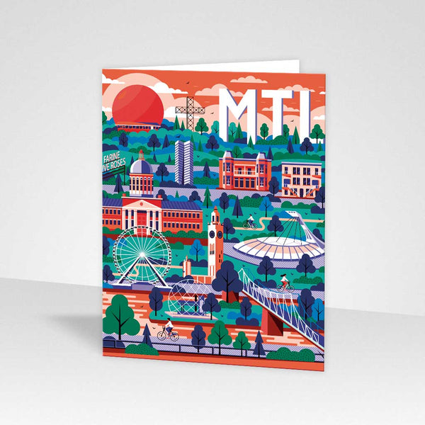 Carte de souhaits Horizon de Montréal