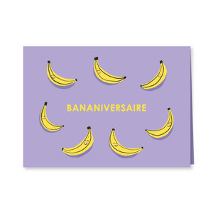 Carte de souhaits Bananiversaire - arloca