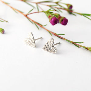 Boucles d'oreilles clous coeur - arloca